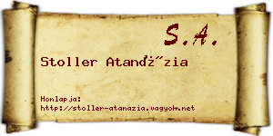 Stoller Atanázia névjegykártya